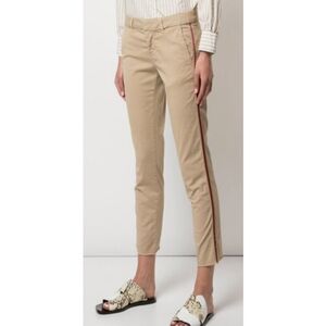 Nili Lotan East Hampton Desert Sand Stripe Pants Size 4